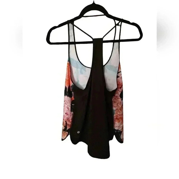 Lululemon Coastal Tank Secret Garden / Black - Picture 4 of 4